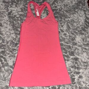 Pink lululemon tank top size 0